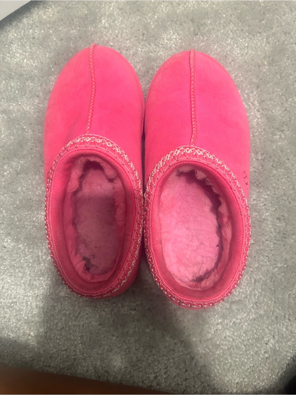 UGG Hot Pink Suede Ankle Booties